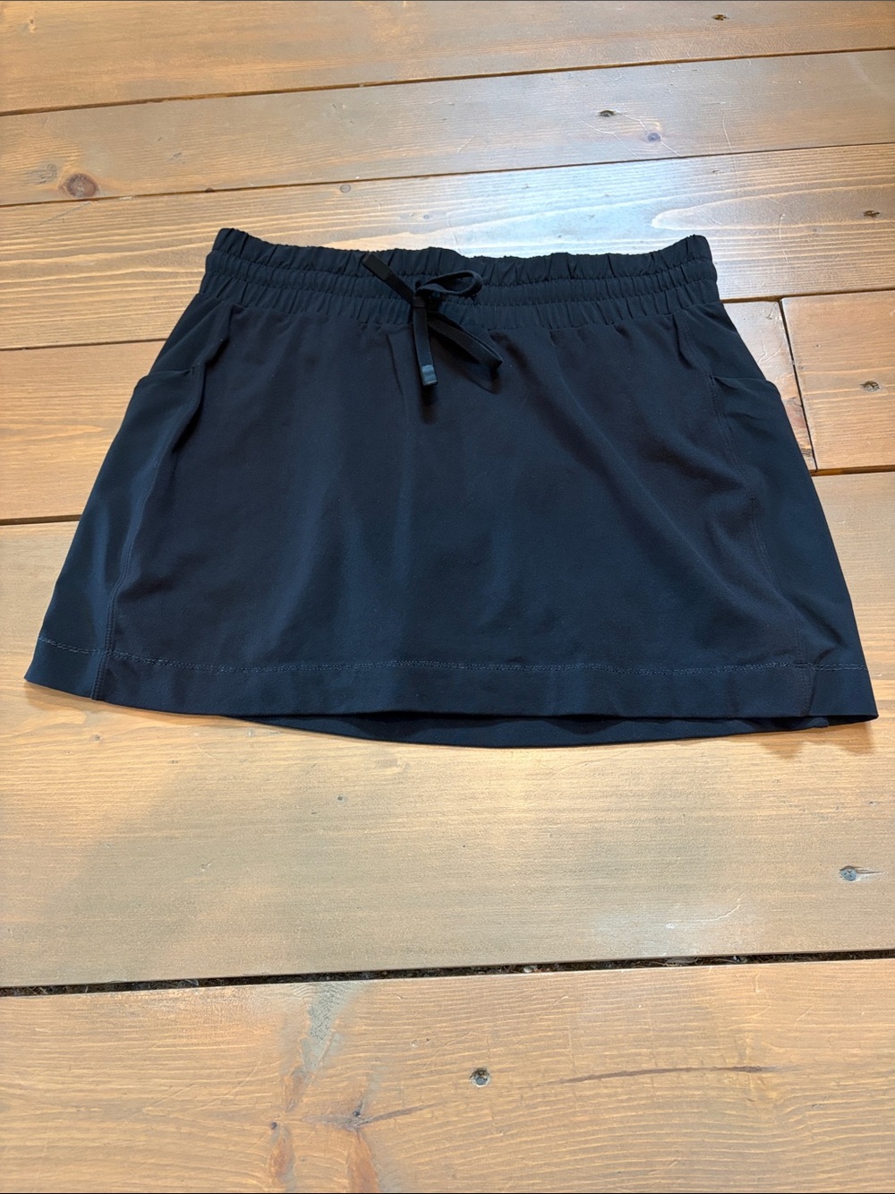 Athleta Black Drawstring Active Skort